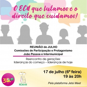 reunião julho protagonistas